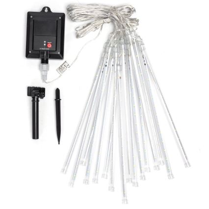 Aigostar - Catena di Natale solare a LED 384xLED/13m IP65 1200 mAh bianco freddo