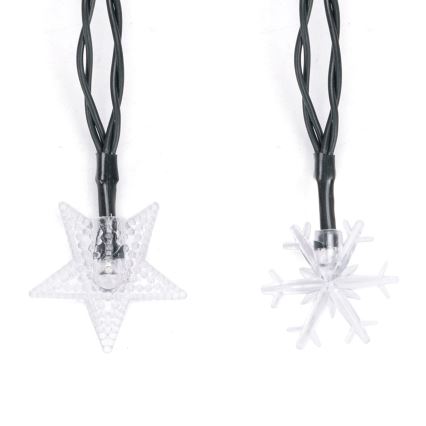 Aigostar - Catena di Natale solare a LED 50xLED/8 funzioni 12m 800mAh IP65 bianco caldo