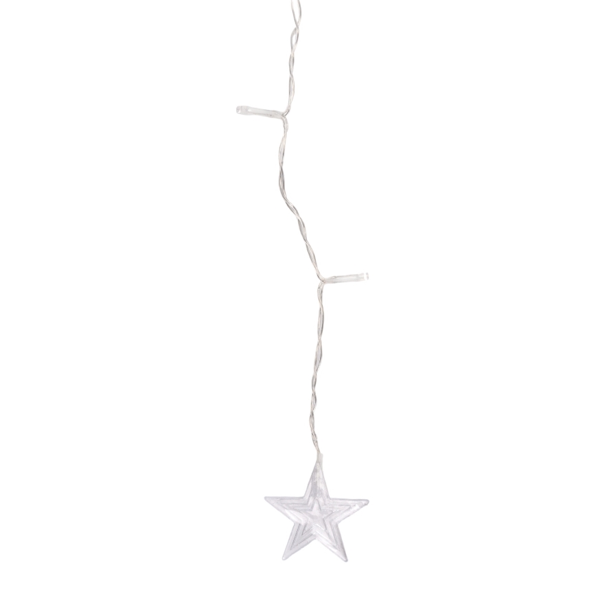 Aigostar - Catena luminosa a LED per esterni, 168 LED, 8 modalità, 3 x 1,5 m, IP44, bianco caldo a forma di stelle