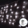 Aigostar - Catena LED natalizia da esterno 100xLED/8 funzioni/3xAA 8x0,4m IP44 bianco freddo