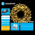 Aigostar - Catena LED natalizia da esterno 800xLED/8 funzioni 23m IP44 bianco caldo