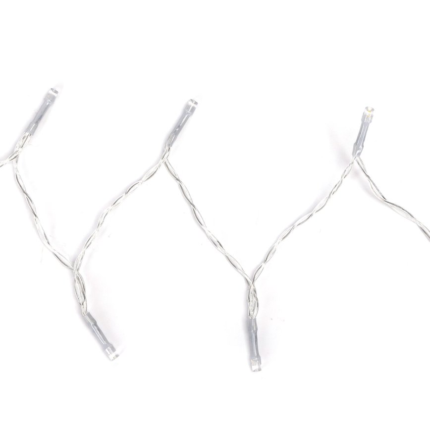 Aigostar - Catena LED per esterni 50xLED/8 funzioni 3xAA 5,3 m IP44 bianco caldo