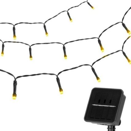 Aigostar - Catena LED solare 100xLED/12m 300 mAh IP65 bianco caldo
