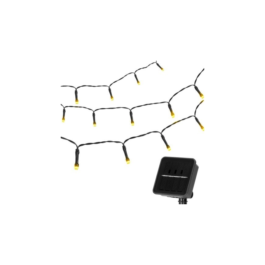 Aigostar - Catena LED solare 100xLED/12m 300 mAh IP65 bianco caldo