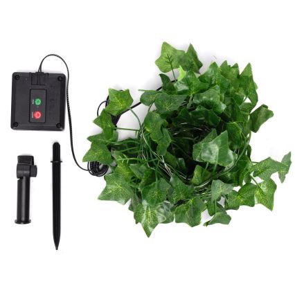 Aigostar - Catena LED solare 100xLED/12m IP65 bianco caldo ivy