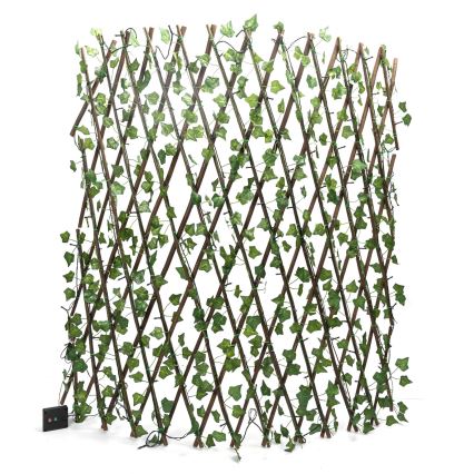 Aigostar - Catena LED solare 148xLED/2x1,2m IP65 300 mAh bianco caldo ivy