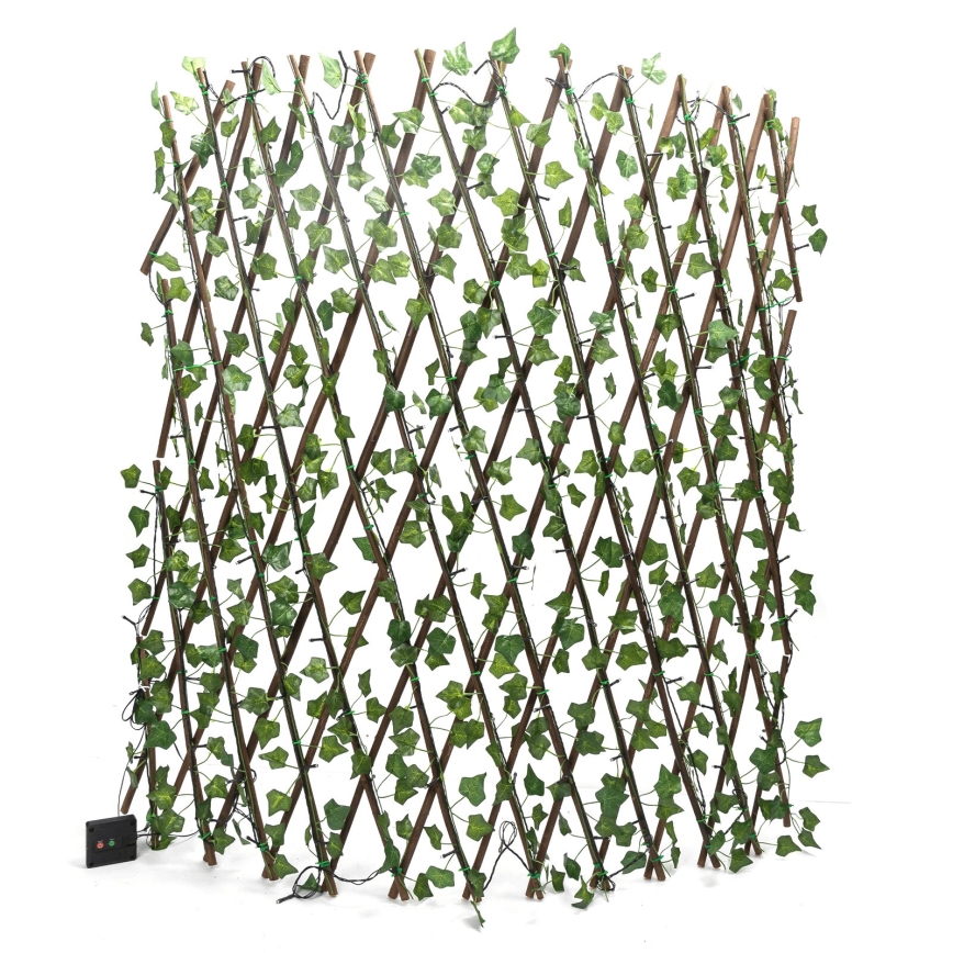 Aigostar - Catena LED solare 148xLED/2x1,2m IP65 300 mAh bianco caldo ivy