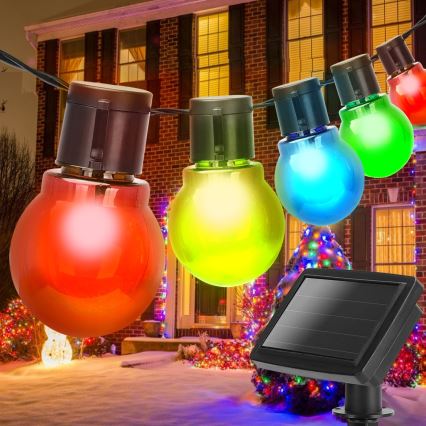 Aigostar - Catena LED solare 20xLED/5,8m IP44 multicolore 400mAh