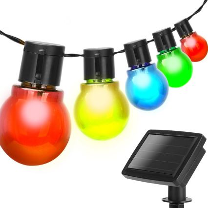 Aigostar - Catena LED solare 20xLED/5,8m IP44 multicolore 400mAh