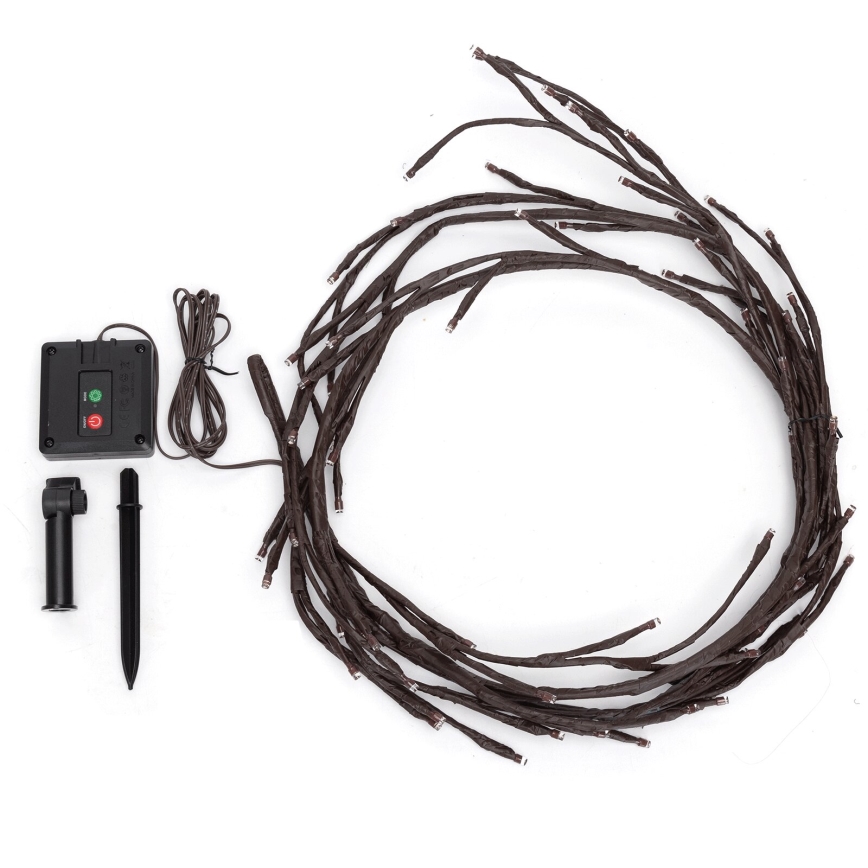 Aigostar - Catena LED solare 72xLED/4m IP65 bianco caldo albero PLEASE TRANSLATE