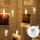Aigostar - Catena luci LED decorativa con pioli 20xLED/3xAA 3,3m bianco caldo