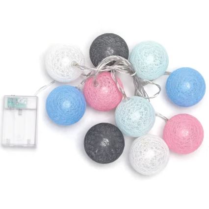 Aigostar - catena luminosa a LED 10xLED/3xAA 2 m bianco caldo