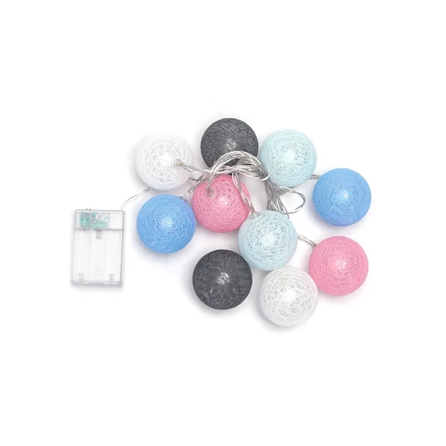 Aigostar - catena luminosa a LED 10xLED/3xAA 2 m bianco caldo