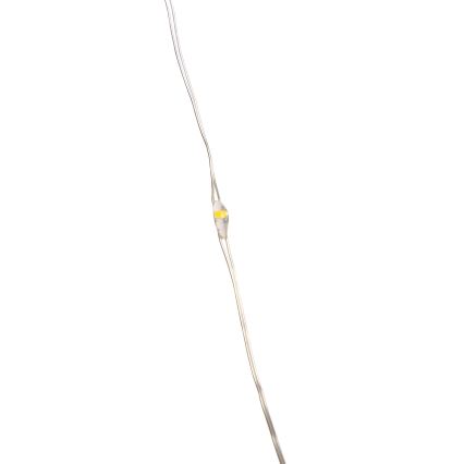 Aigostar - Catena luminosa LED da esterno 50 LED/8 funzioni 3xAA 5,3 m bianco caldo
