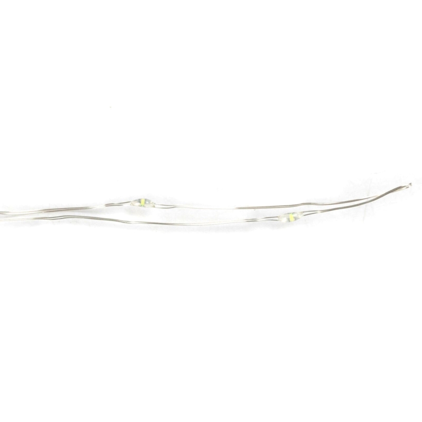 Aigostar - Catena luminosa con 100 LED, alimentazione 3xAA, 10,3 m, bianco freddo