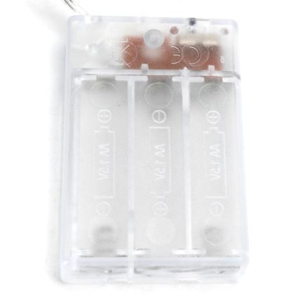 Aigostar - Catena luminosa con 100 LED, alimentazione 3xAA, 10,3 m, bianco freddo