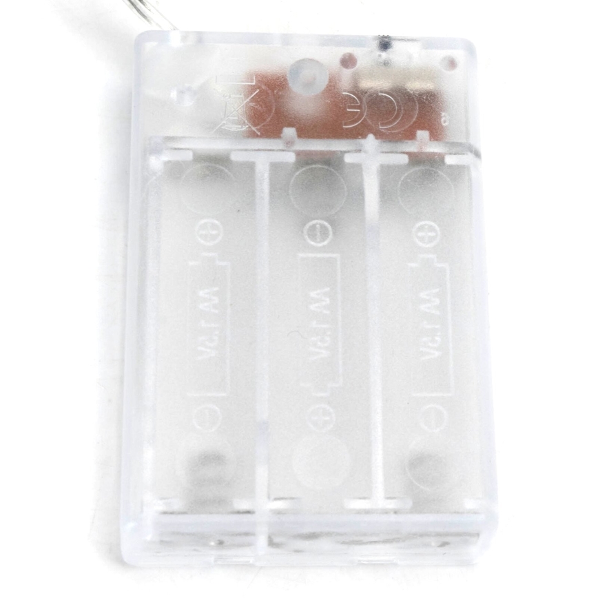 Aigostar - Catena luminosa con 100 LED, alimentazione 3xAA, 10,3 m, bianco freddo