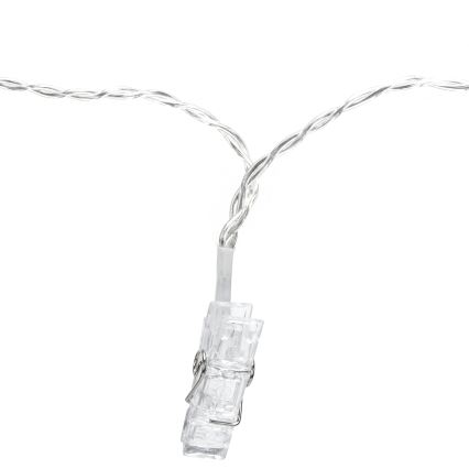 Aigostar - Catena luminosa decorativa a LED 10xLED/5W/USB, 5 m, bianco caldo