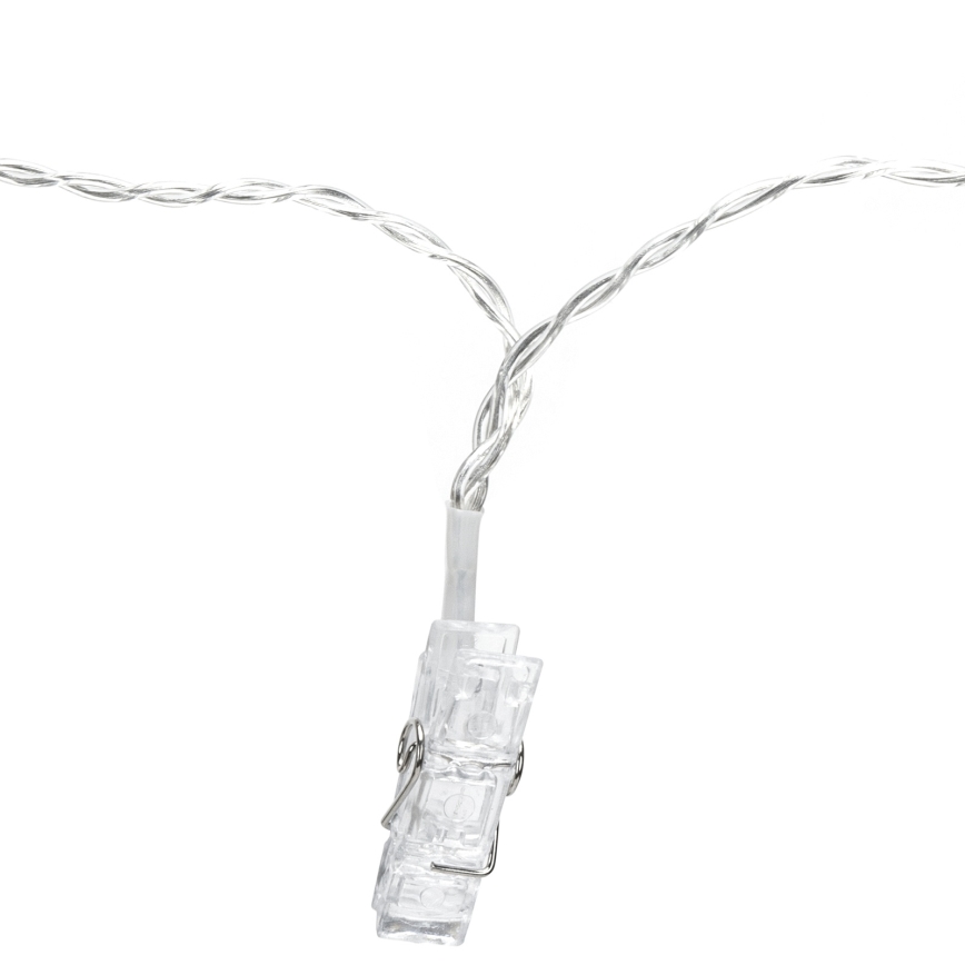 Aigostar - Catena luminosa decorativa a LED 80xLED/5W/USB 13 m bianco caldo