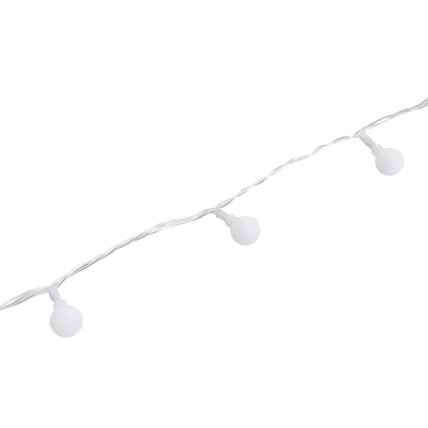 Aigostar - Catena luminosa LED decorativa per esterni 100 LED/8 funzioni 10m IP44 bianco caldo