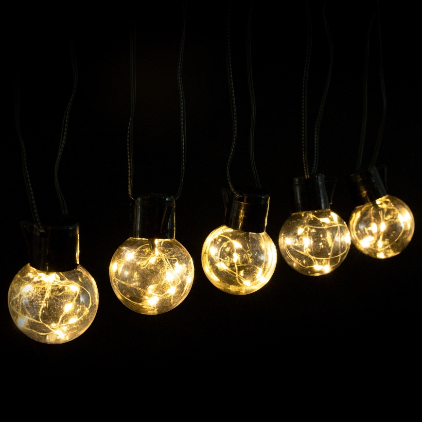 Aigostar - Catena luminosa decorativa LED da esterno 160xLED 10m IP44 bianco caldo