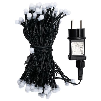 Aigostar - Catena luminosa decorativa LED da esterno 100 LED/8 funzioni 10 m IP44 bianco caldo