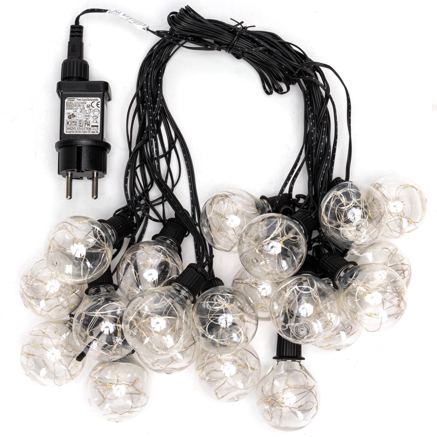 Aigostar - Catena decorativa LED da esterno 160xLED 10m IP44 bianco caldo