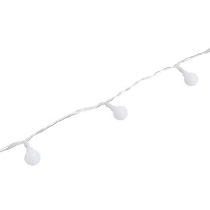 Aigostar - Catena luminosa decorativa LED per esterni 50 LED/8 funzioni 5 m IP44 bianco caldo