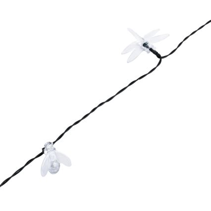 Aigostar - Catena luminosa decorativa solare a LED 50 LED/8 funzioni 10 m 800 mAh IP65 bianco freddo