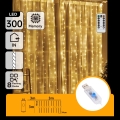Aigostar - Catena luminosa di Natale dimmerabile a LED 300xLED/8 funzioni USB 6x3m bianco caldo + telecomando