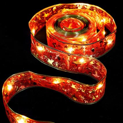 Aigostar - LED  catena luminosa 100xLED/3xAA 10 m bianco caldo rosso