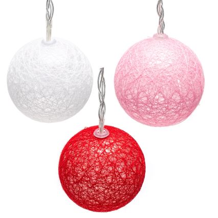 Aigostar - Catena luminosa LED 10xLED/3xAA, 2 m, bianco caldo