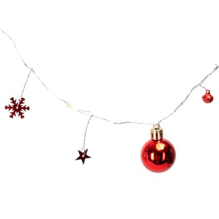 Aigostar - Catena luminosa LED 20xLED/3xAA 2 m, bianco caldo