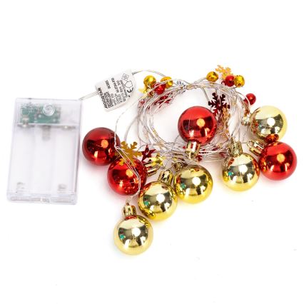 Aigostar - Catena luminosa LED 20xLED/3xAA 2m bianco caldo