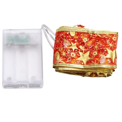 Aigostar - Catena luminosa natalizia LED 20xLED/3xAA 2 m bianco caldo e rosso