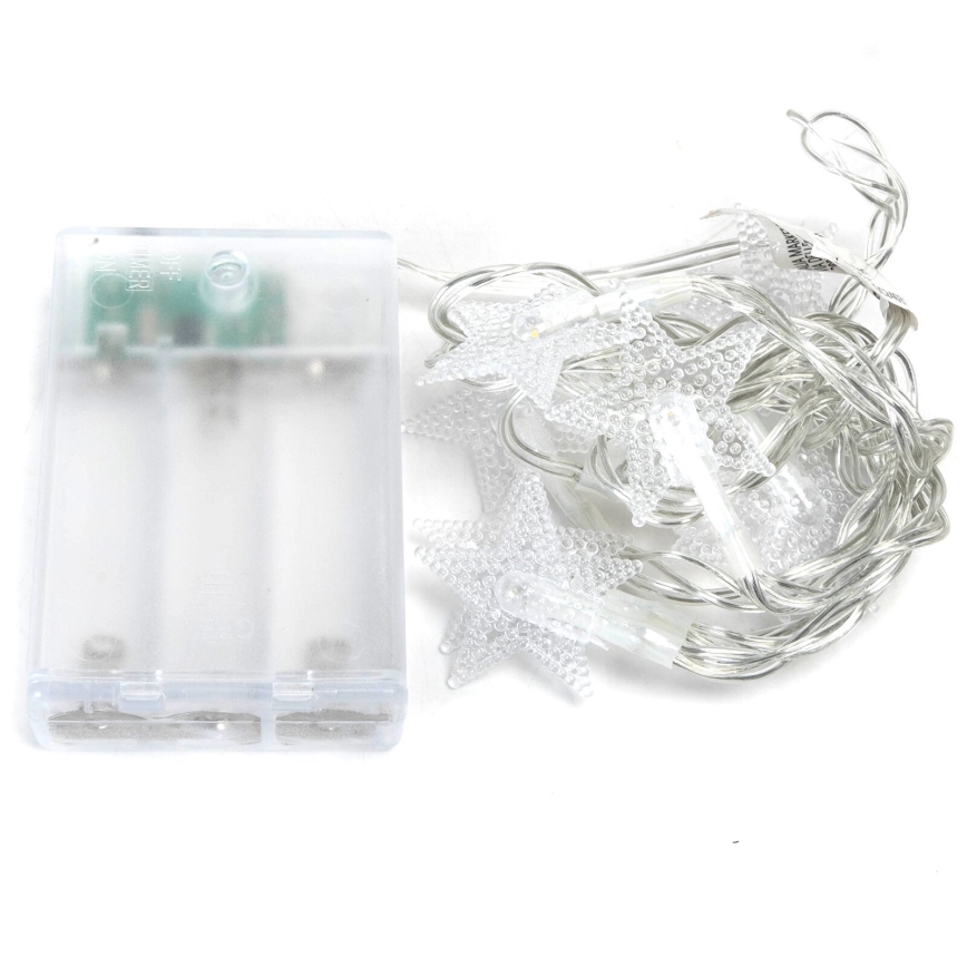 Aigostar - Catena luminosa LED 20xLED/3xAA 3,3 m Stelle