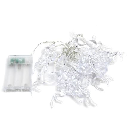Aigostar - Catena luminosa LED 20xLED/3xAA 3,3m con renne