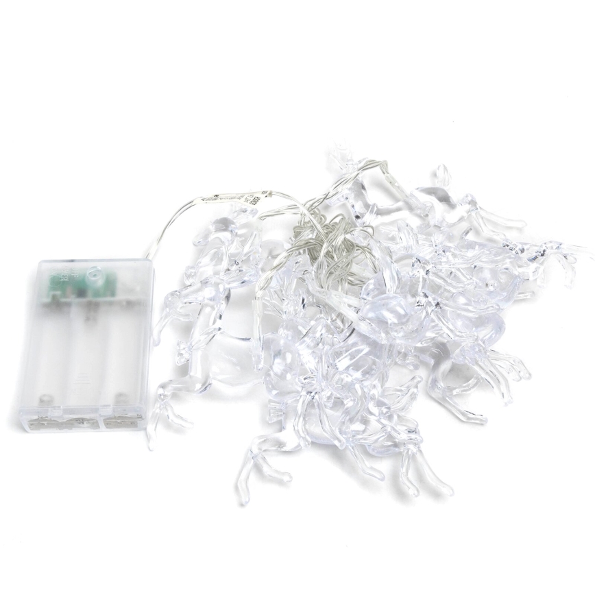 Aigostar - Catena luminosa LED 20xLED/3xAA 3,3m con renne