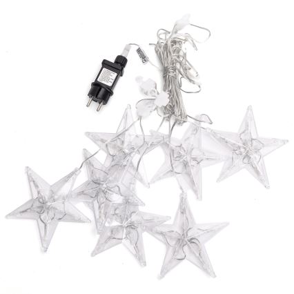 Aigostar - Catena luminosa LED per esterni 70 LED, 1,2x1m, IP44, bianco freddo, effetto stelle