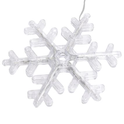 Aigostar - Catena luminosa a LED per esterni 84 LED/8 funzioni 1,2x1m IP44 bianco caldo con fiocchi di neve