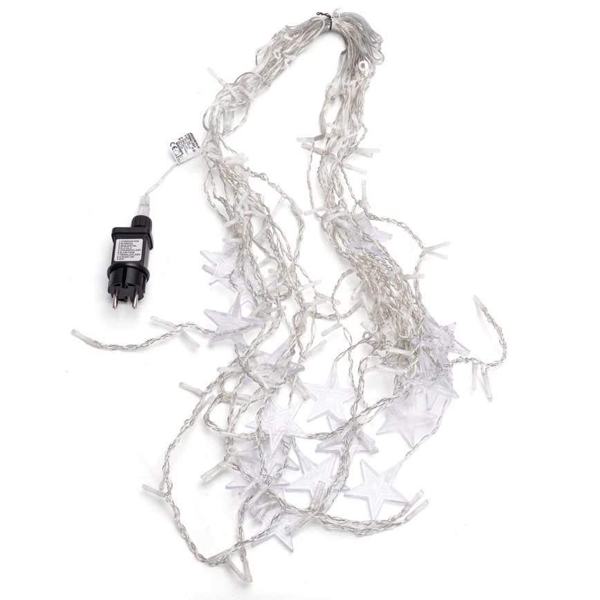 Aigostar - Catena luminosa natalizia LED da esterno 168xLED/8 funzioni 3x1,5m IP44 bianco caldo stelle