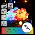 Aigostar - Catena luminosa LED decorativa per esterni, 50 LED, 8 funzioni, 5 m, IP44, multicolore