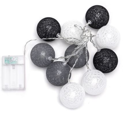 Aigostar - Catena luminosa LED di Natale 10xLED/3xAA 2m bianco caldo