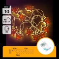 Aigostar - Catena luminosa LED natalizia 10xLED/3xAA 1,5m bianco caldo renna
