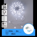 Aigostar - Catena luminosa LED natalizia 20xLED/3xAA 2,3m bianco freddo