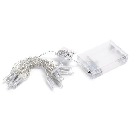 Aigostar - Catena luminosa LED natalizia 20xLED/3xAA 2,3m bianco freddo