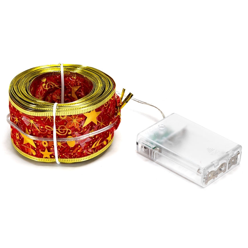 Aigostar - Catena LED natalizia 20xLED/3xAA 2 m bianco caldo rosso