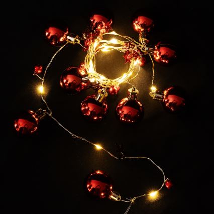 Aigostar - Catena luminosa LED natalizia 20xLED/3xAA 2m bianco caldo
