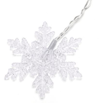 Aigostar - Catena luminosa natalizia LED da esterno 120 LED/8 funzioni 3 x 0,7 m IP44 bianco caldo + telecomando