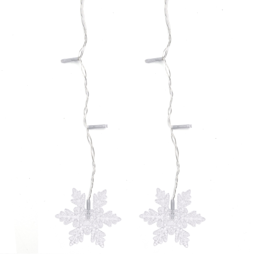 Aigostar - Catena luminosa natalizia LED da esterno 120 LED/8 funzioni 3 x 0,7 m IP44 bianco caldo + telecomando